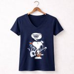 Snoopy Spurs Haters Basketball Fan Expression 5 Womens V Neck