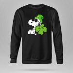 Snoopy St Patricks Day Hashtag Lucky Four Leaf Clover Peanuts 9 Sweatshirt