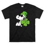 Snoopy St Patricks Day Hashtag Lucky Four Leaf Clover Peanuts T Shirt 6