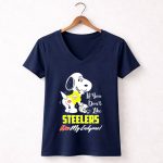 Snoopy Steelers Kiss My Endzone If You Dont Like Steelers 5 Womens V Neck