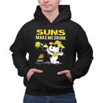 Snoopy Suns Make Me Drink Phoenix Suns Fans 2 Hoodie