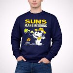 Snoopy Suns Make Me Drink Phoenix Suns Fans 3 Sweatshirt