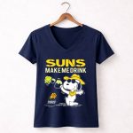 Snoopy Suns Make Me Drink Phoenix Suns Fans 5 Womens V Neck