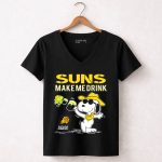 Snoopy Suns Make Me Drink Phoenix Suns Fans 6 Womens V Neck