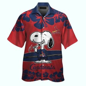 Snoopy Surf St Louis Cardinals Tropical Hawaiian Shirt 1.jpg