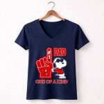 Snoopy Tampa Bay Buccaneers 1 DAD One Of A Kind 5 Womens V Neck