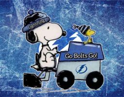 Snoopy Tampa Bay Lightning Banner