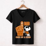 Snoopy Texas Longhorns 1 Dad One Of A Kind 7 Womens V Neck.jpg