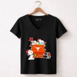 Snoopy Texas Longhorns House Christmas 7 Womens V Neck.jpg