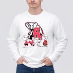 Snoopy The Peanuts Alabama Crimson Tide Football 4 Long Sleeves