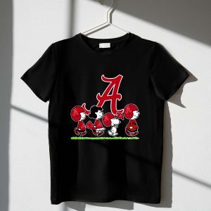 Snoopy The Peanuts Cheer For The Alabama Crimson Tide 1 T Shirt