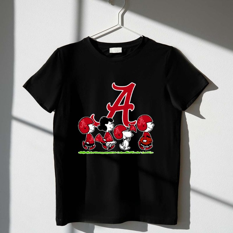 Snoopy The Peanuts Cheer For The Alabama Crimson Tide 1 T Shirt