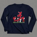 Snoopy The Peanuts Cheer For The Alabama Crimson Tide 6 Long Sleeves
