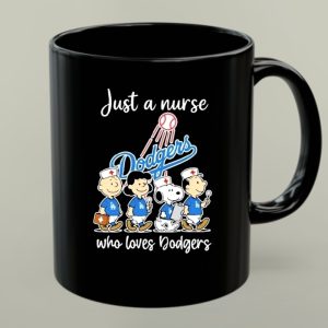 Snoopy The Peanuts Just A Nurse Who Loves Los Angeles Dodgers 1 mug 1.jpg