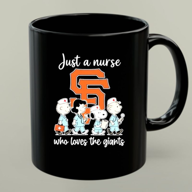 Snoopy The Peanuts Sf Giants Just A Nurse Who Loves The Giants 1 Mug 1.Jpg
