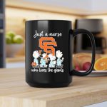 Snoopy The Peanuts SF Giants Just A Nurse Who Loves The Giants 2 mug 1.jpg