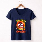 Snoopy This Witch Loves The Atlanta Hawks Halloween 5 Womens V Neck