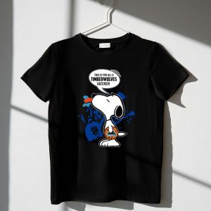 Snoopy Timberwolves Haters Throwback 1 T Shirt