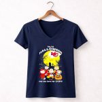Snoopy Time For Halloween And The Chiefs Love 5 Womens V Neck