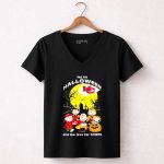Snoopy Time For Halloween And The Chiefs Love 7 Womens V Neck