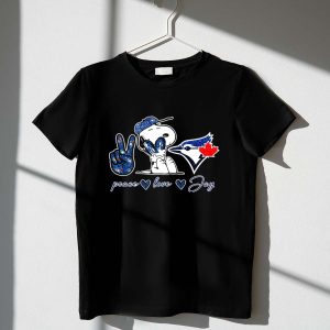 Snoopy Toronto Blue Jays Peace Love Jay 1 T Shirt.jpg