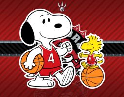 Snoopy Toronto Raptors Banner
