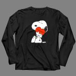 Snoopy Valentine Heart Hug 4 Long Sleeves