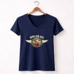 Snoopy WWI Air Ace 5 Womens V Neck.jpg