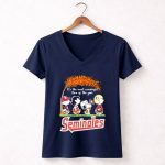 Snoopy Walking Florida State Seminoles Its The Most Wonderful Time Of The Year 5 Womens V Neck.jpg