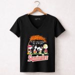 Snoopy Walking Florida State Seminoles Its The Most Wonderful Time Of The Year 7 Womens V Neck.jpg