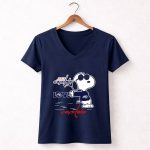 Snoopy Washington Capitals Love Capitals 5 Womens V Neck.jpg