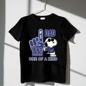 Snoopy Washington Huskies 1 Dad One Of A Kind 1 T Shirt.jpg