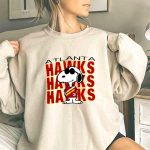 Snoopy Wearing Atlanta Hawks 3 Sweatshirt