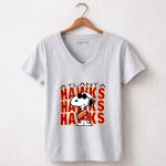 Snoopy Wearing Atlanta Hawks 7 Womens V Neck