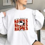 Snoopy Wearing Atlanta Hawks 9 Sweatshirt