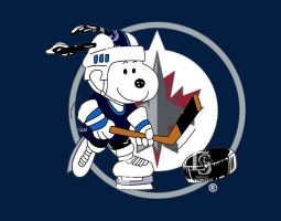 Snoopy Winnipeg Jets Banner