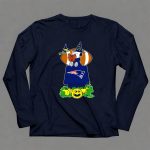 Snoopy Witch And Woodstock Halloween New England Patriots Logo Pumpkin Scene T Shirt T Shirt 41