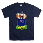 Snoopy Witch And Woodstock Halloween New England Patriots Logo Pumpkin Scene T Shirt T Shirt 7