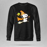 Snoopy Witch Chicago Bears Halloween Flying Broomstick Woodstock 9 Sweatshirt