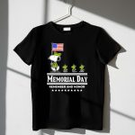Snoopy Woodstock American Flag Memorial Day Remember and Honor 1 T Shirt