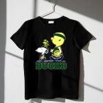 Snoopy Woodstock And Basketball Walking With Milwaukee Bucks Fans 1 T Shirt