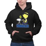 Snoopy Woodstock And Charlie Brown As Minnesota Timberwolves Fans 2 Hoodie