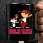 Snoopy Woodstock And Charlie Brown Braves Baseball Fans 3 mug.jpg