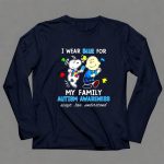 Snoopy Woodstock And Charlie Brown I Wear Blue For My Family Autism Awareness Shirt 4 Long Sleeves1