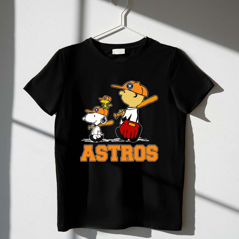 Snoopy Woodstock And Houston Astros Baseball Fans 1 T Shirt