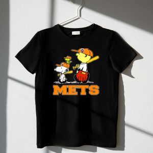 Snoopy Woodstock And New York Mets Baseball Fans Shirt
