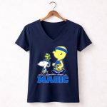 Snoopy Woodstock Basketball Orlando Magic Fans 5 Womens V Neck