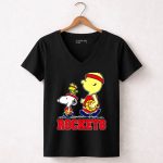 Snoopy Woodstock Basketball Rockets Peanuts Fans 6 Womens V Neck