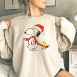 Snoopy Woodstock Charlie Brown Christmas Santa Hat Natalan 3 Sweatshirt 1.jpg