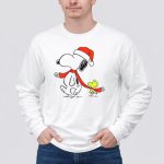 Snoopy Woodstock Charlie Brown Christmas Santa Hat Natalan 4 Long Sleeves 1.jpg